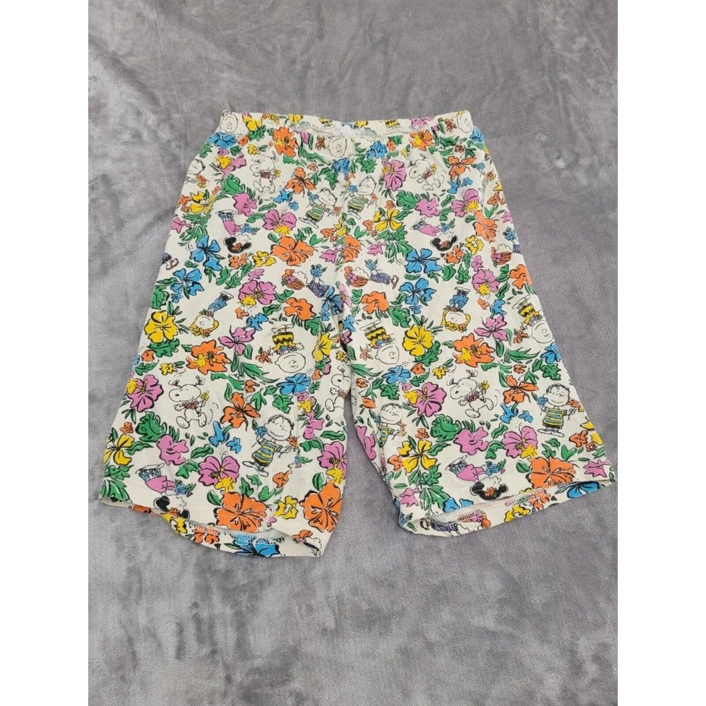 VINTAGE ORIGINAL‎ 70S Peanuts all over print Shorts YOUTH Large EUC snoopy